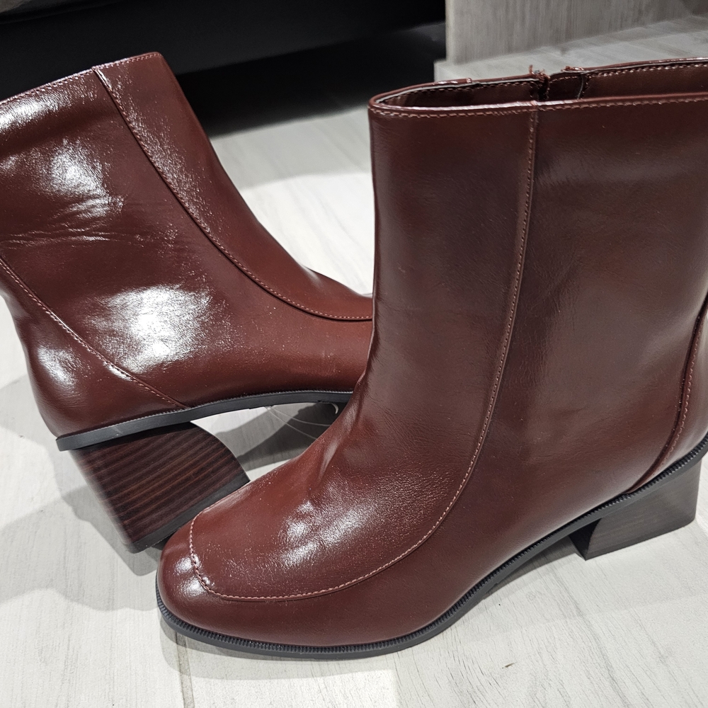 Impo Rich Brown Above Ankle Boots Size 10